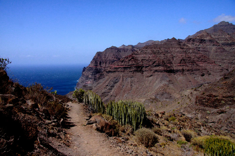 Panorama Wanderweg Tasártico zum Strand von Güi Güi