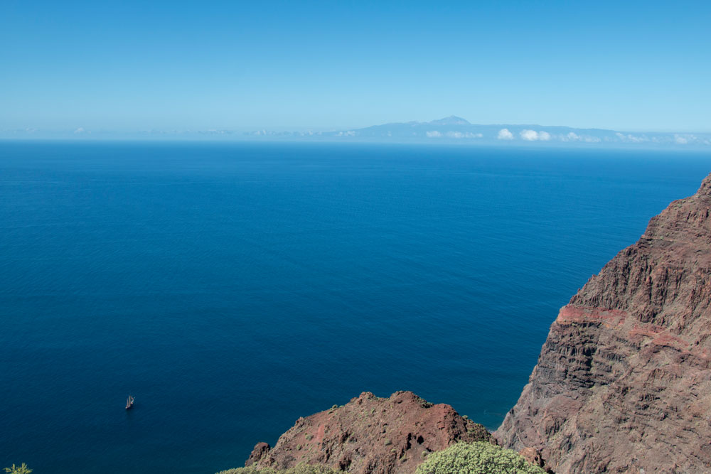 Blick auf Teneriffa von der Höhe
