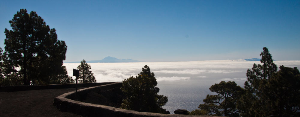 Ruta de los Volcanes - Blick auf Teneriffa und den Teide
