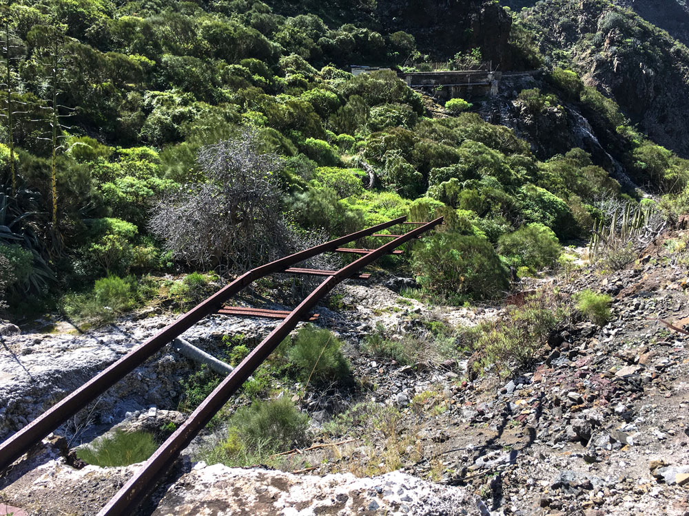 Barranco Natero - Gleise die ins Leer führen