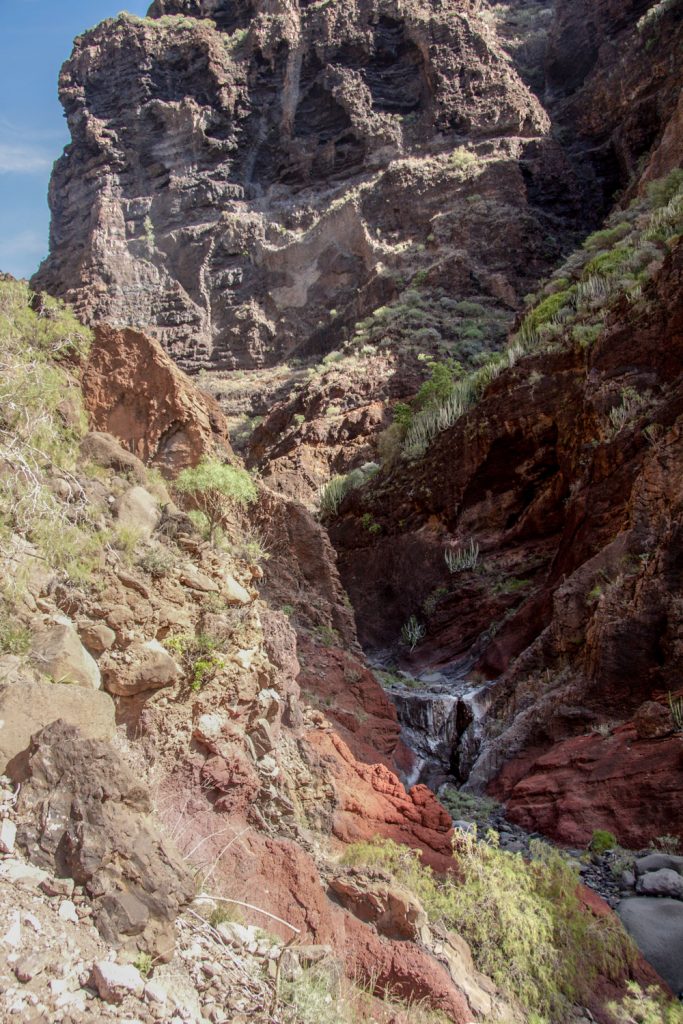 Barranco Natero - Camino sobre el desfiladero