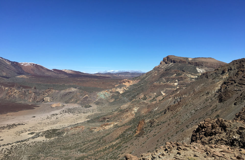Die Caldera - im Hintergrund der Guajara