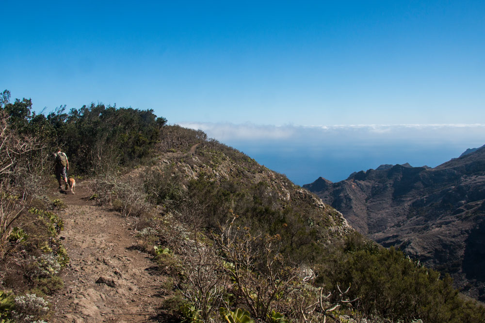 Wanderweg in der Nähe des Roque Icoso
