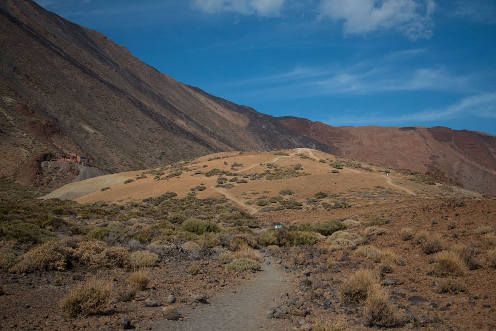 Wanderweg durch die Cañada Blanca unterhalb des Teide