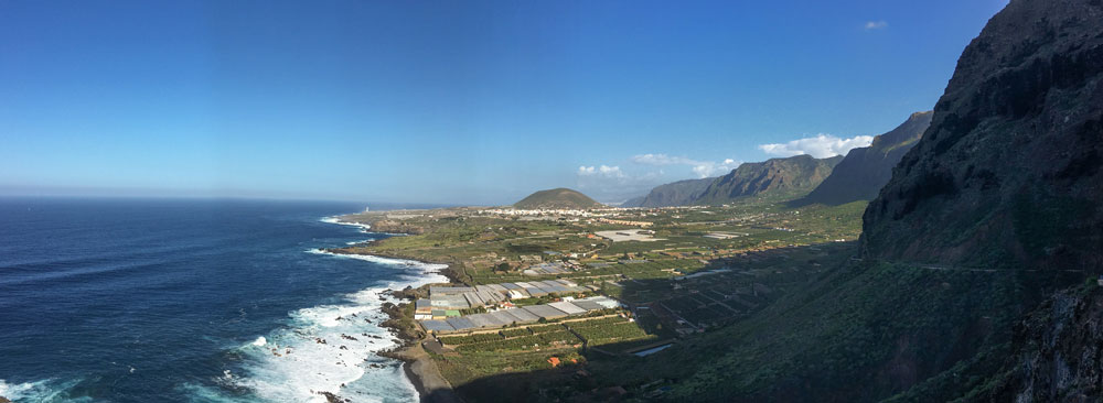 Panorama - Blick auf die Nordküste von einem Mirador an der Straße