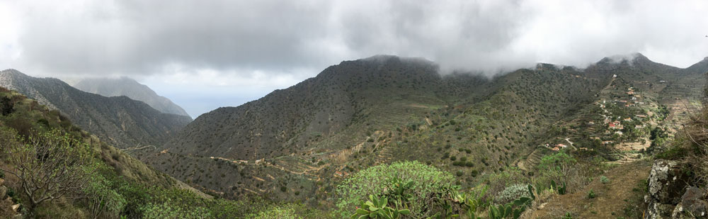 Blick auf die Tamargada Schlucht