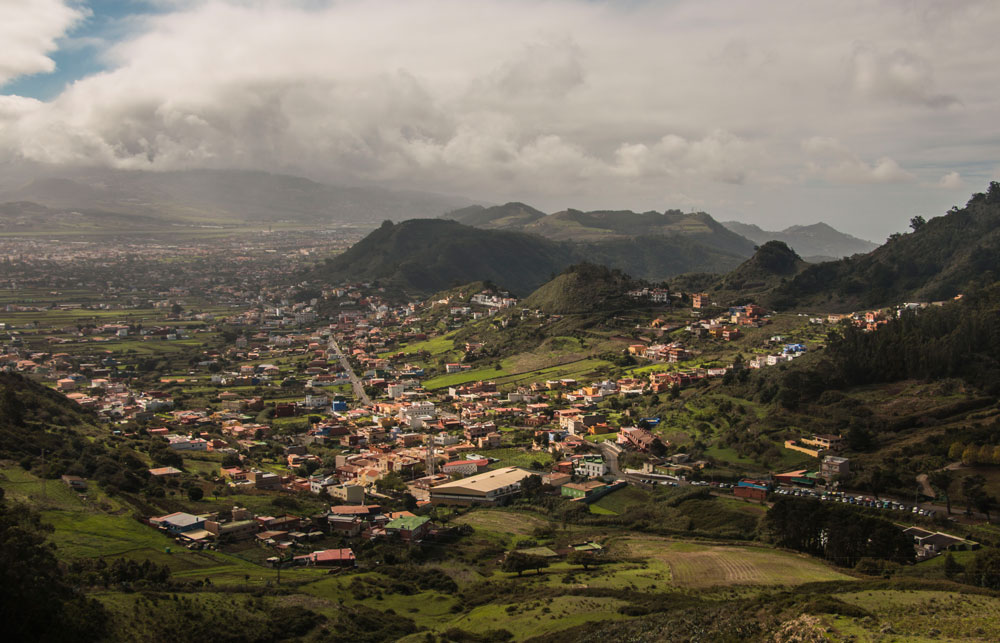 Blick vom Anaga auf La Laguna