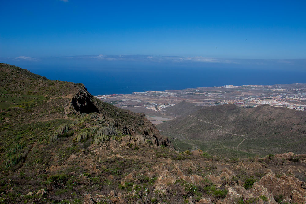 Blick von der Degollada de los Frailitos