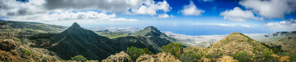 Panorama mit Blick auf Adeje und die Südküste