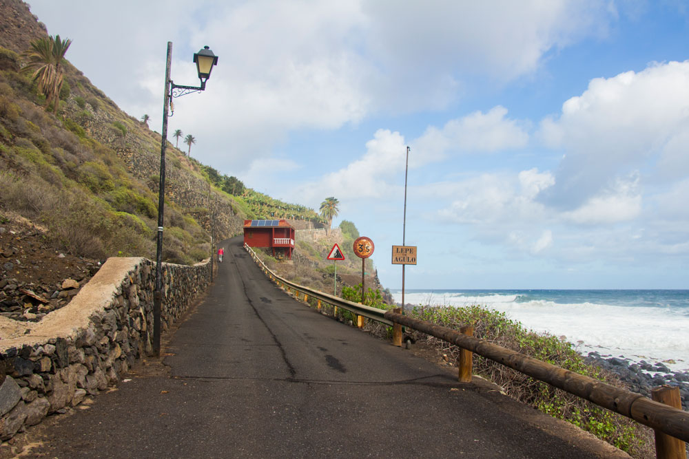 Küstenwanderweg bei Hermigua in Richtung Lepe und Agulo