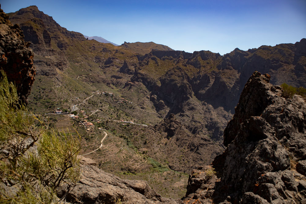Blick hinunter nach Masca