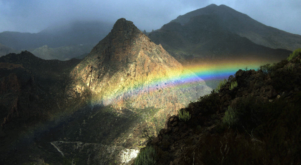 Regenbogen vor dem Risco Blanco