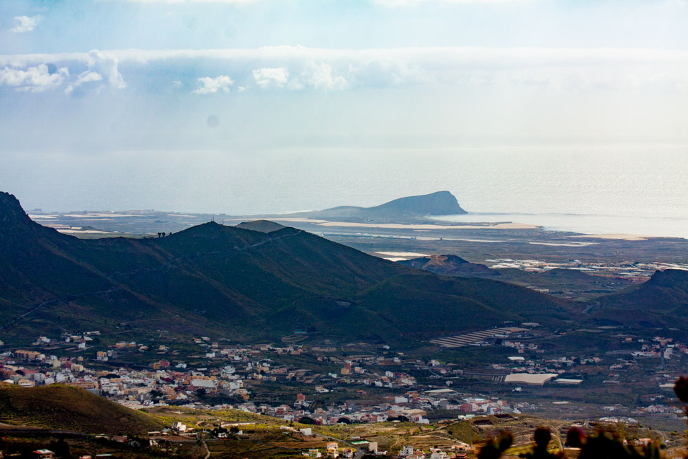 Blick vom Conde auf die Südostküste von Teneriffa