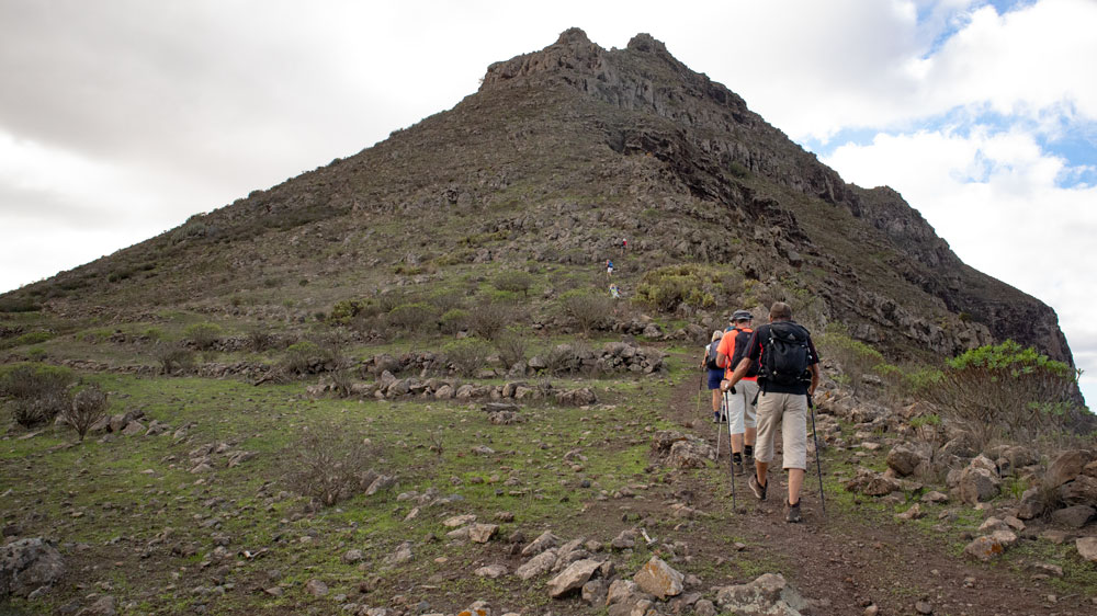 Wanderweg vom Grat auf den Conde