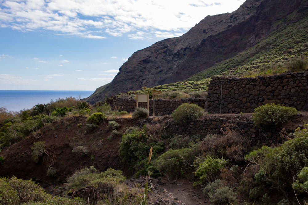 Wanderkreuzung - Barranco de Chamorga - Leuchtturm - Roque Bermejo
