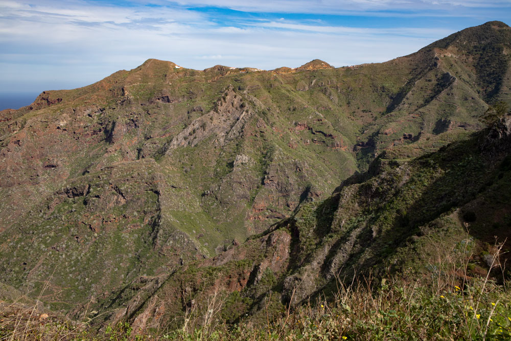 Blick über den Barranco del Rio nach Chinamada
