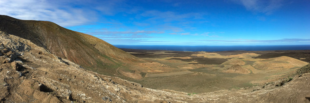 Panorama Blick von der Montaña Blanca