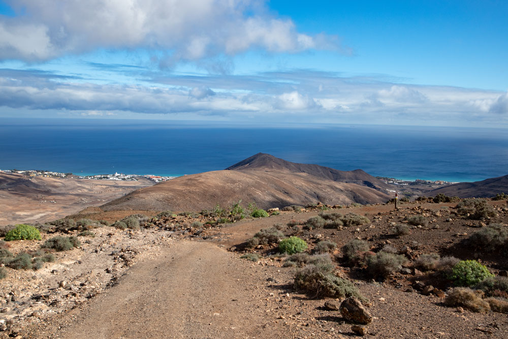 Blick auf die Ostküste und Jandia - Fuerteventura