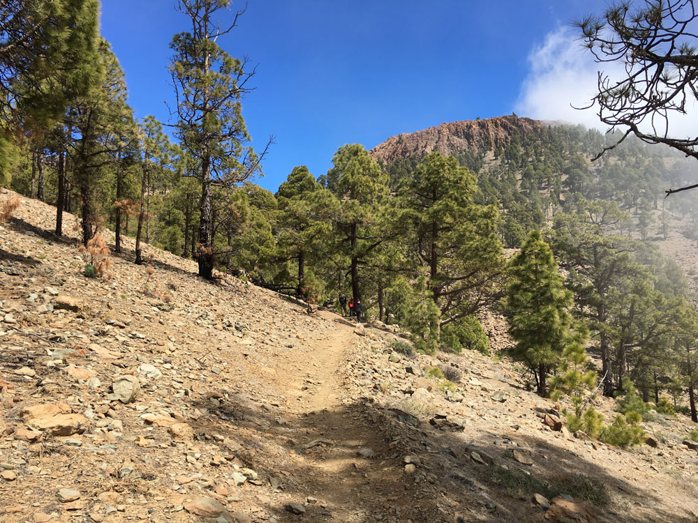 circular hike - path to towards the Sombrero de Chasna