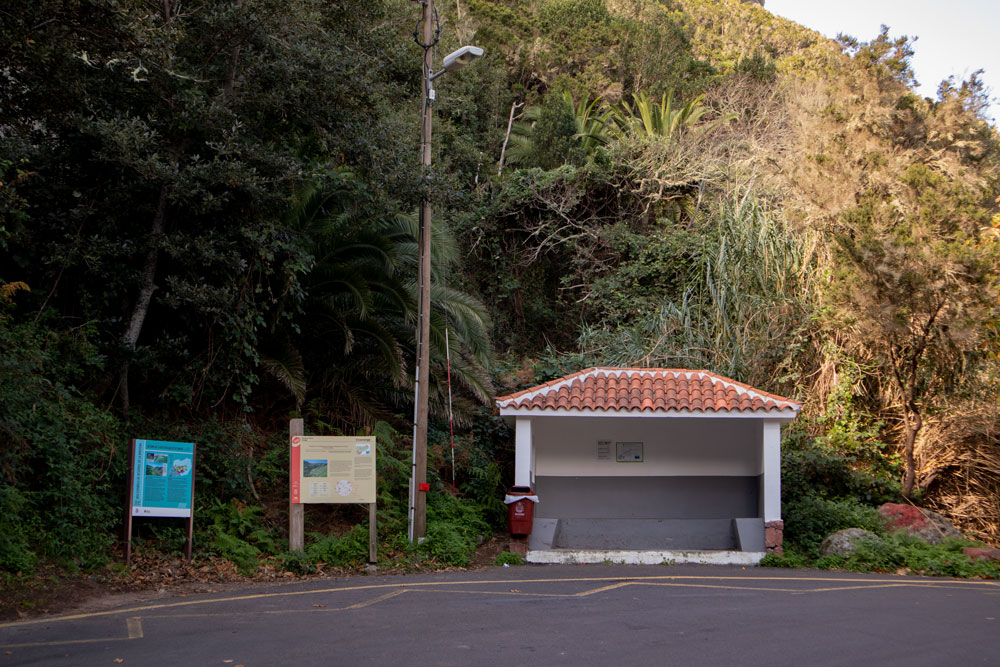 Starting point in Chamorga at the bus station