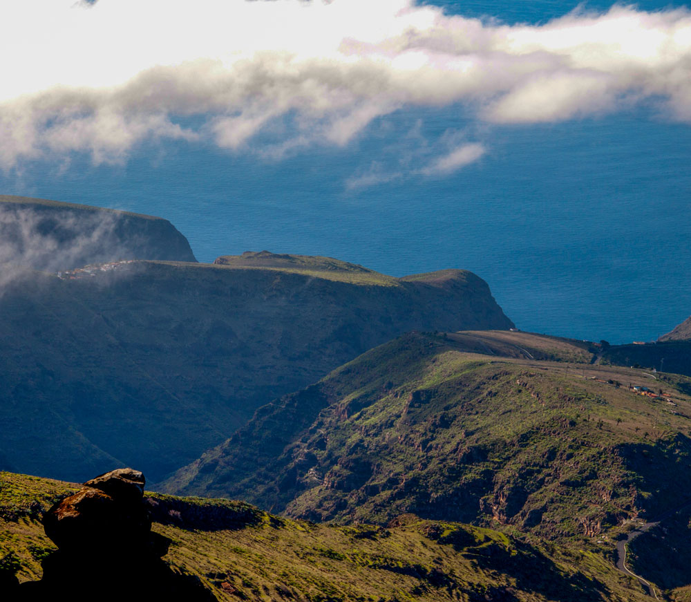 View from the Fortaleza to the neighbour gorges and the clouds