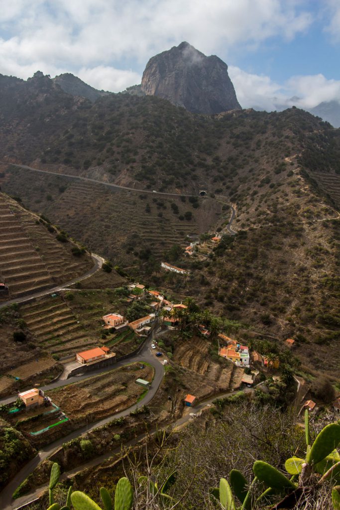 View on the Roque El Cano - Vallehermoso