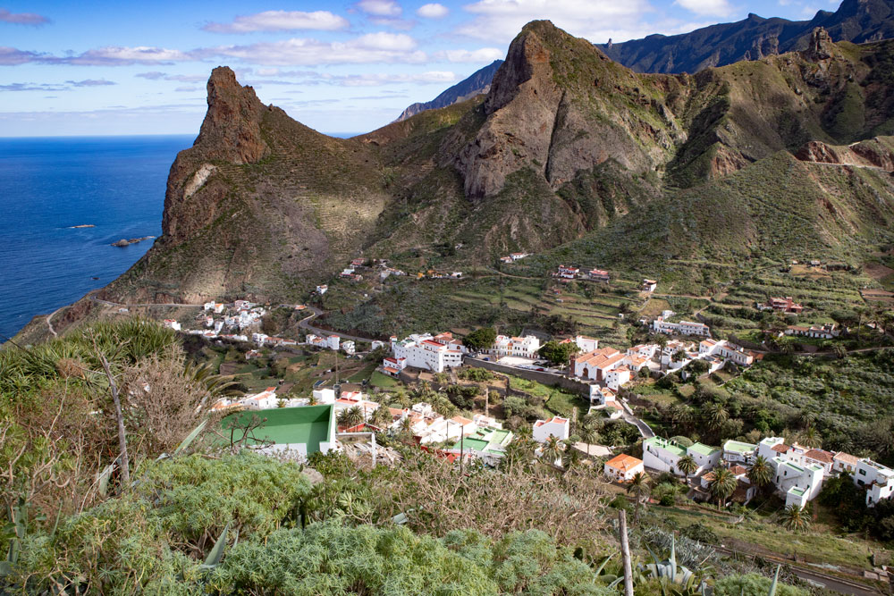 view down to Taganana