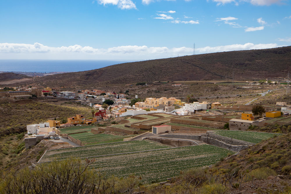 Aldea Blanca and coastal view