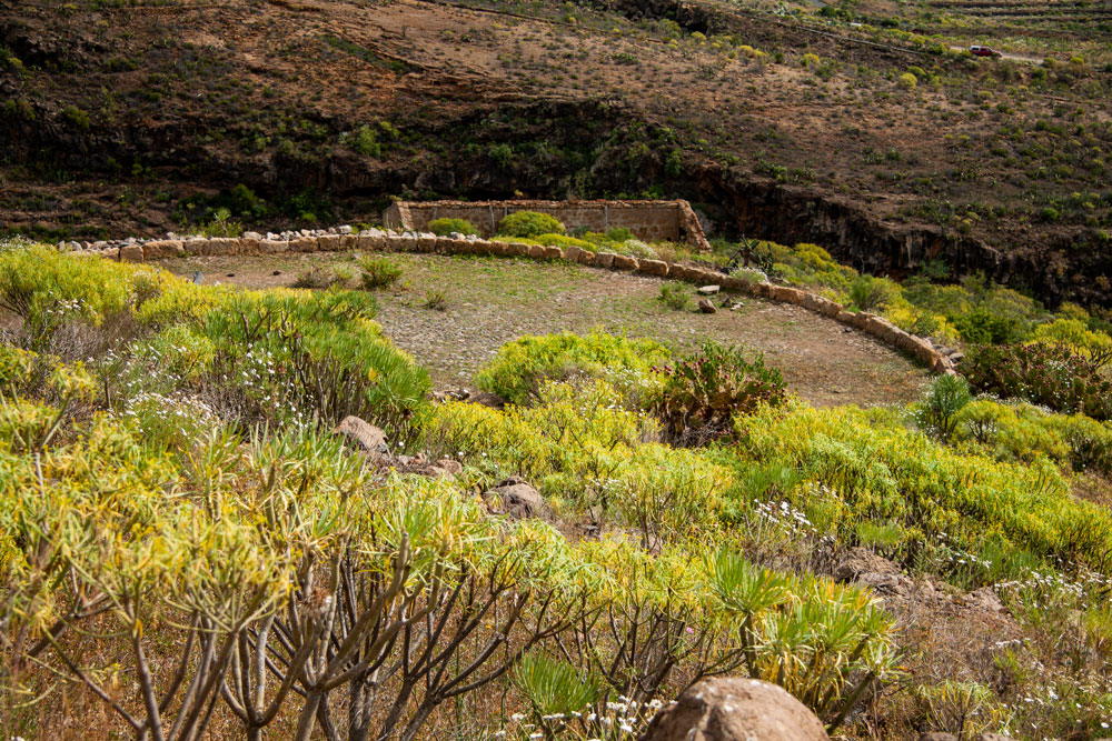 Threshing circle close to the hiking path