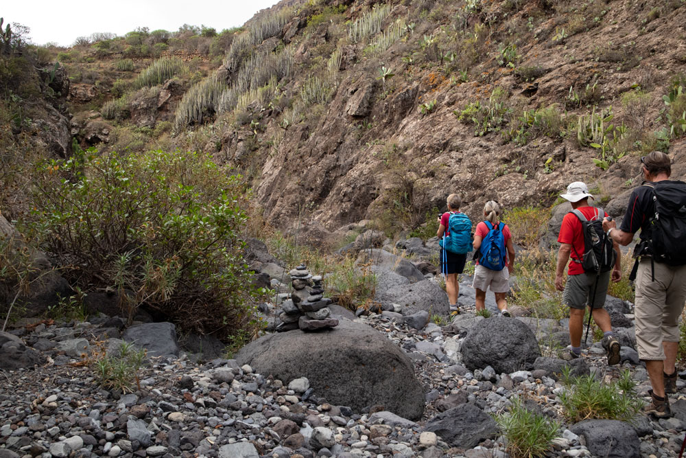 hikers in the Barranco