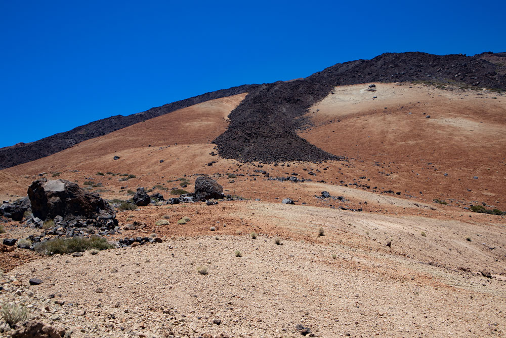Teide Eier und Lavastrom