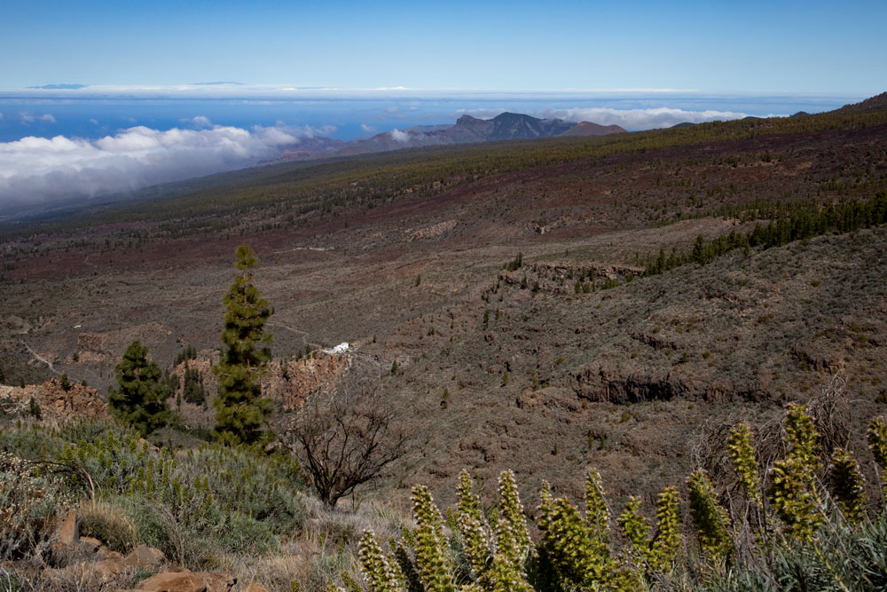 Blick vom Grat bis zum Teno Gebirge