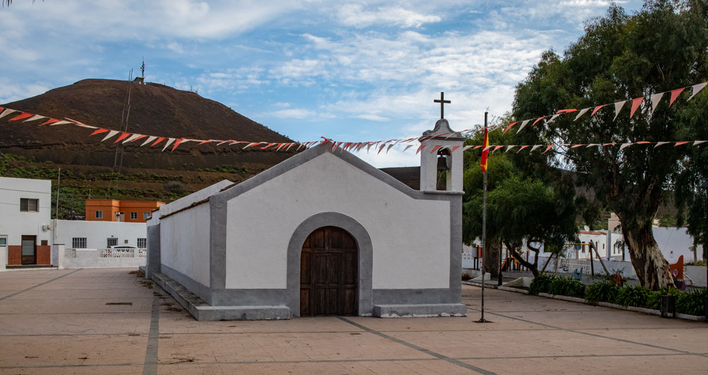Die Kirche mit Kirchplatz in San Andrés
