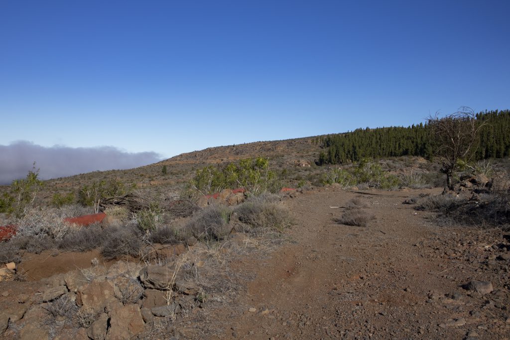 Hiking trail along the water pipe