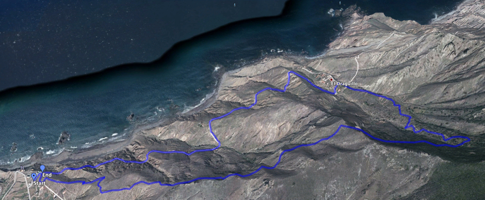 Track der Wanderung Benijo - El Draguillo