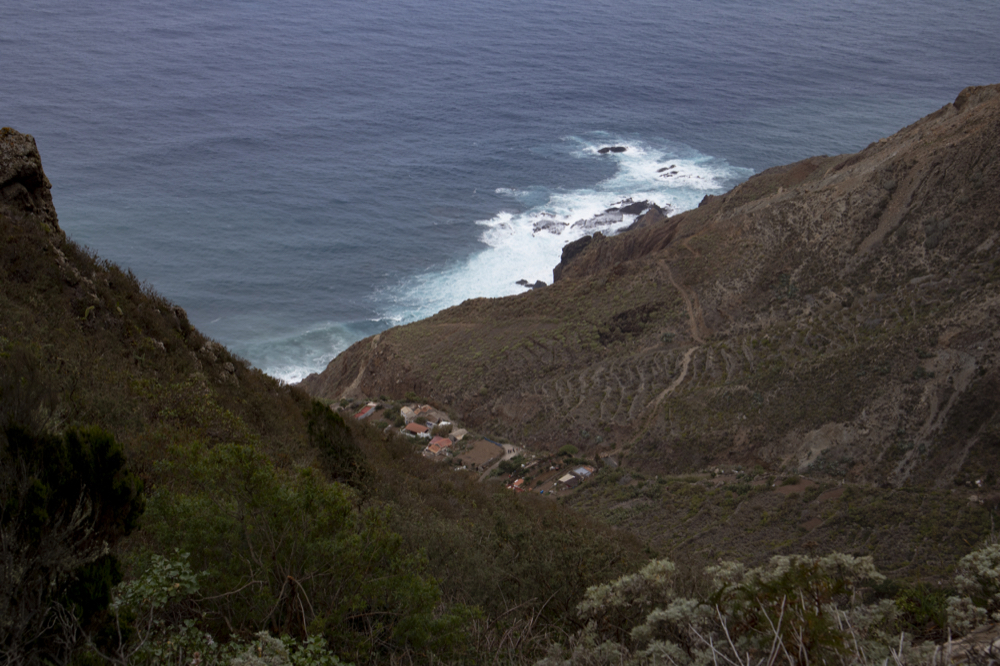 Blick aus der Höhe auf El Draguillo