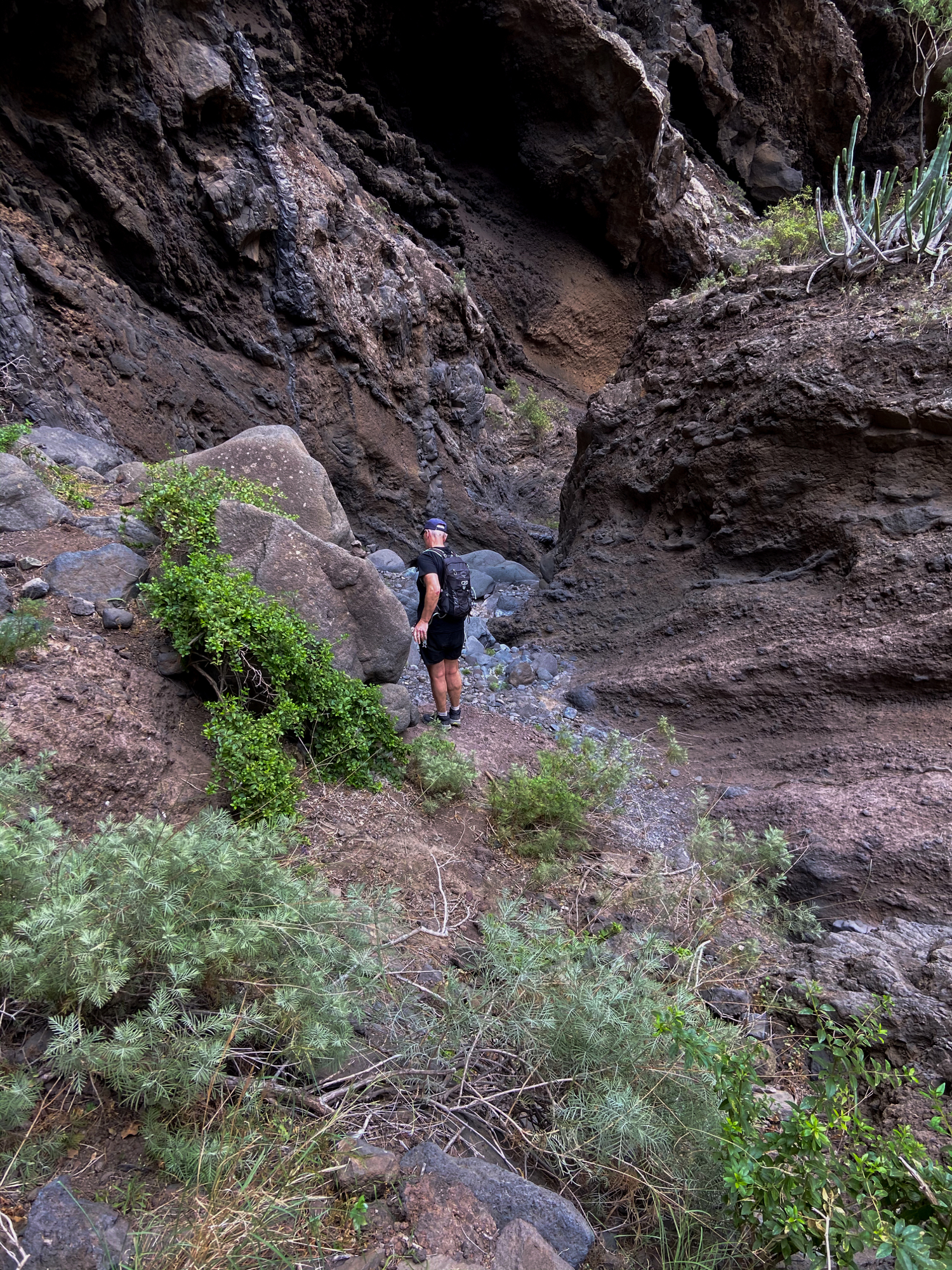 im unteren Teil des Barranco Natero