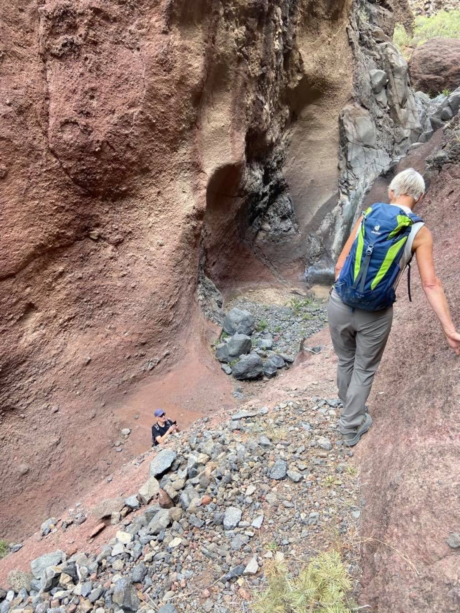 teilweise geht es im unteren Barranco Teil im Natero steil bergab