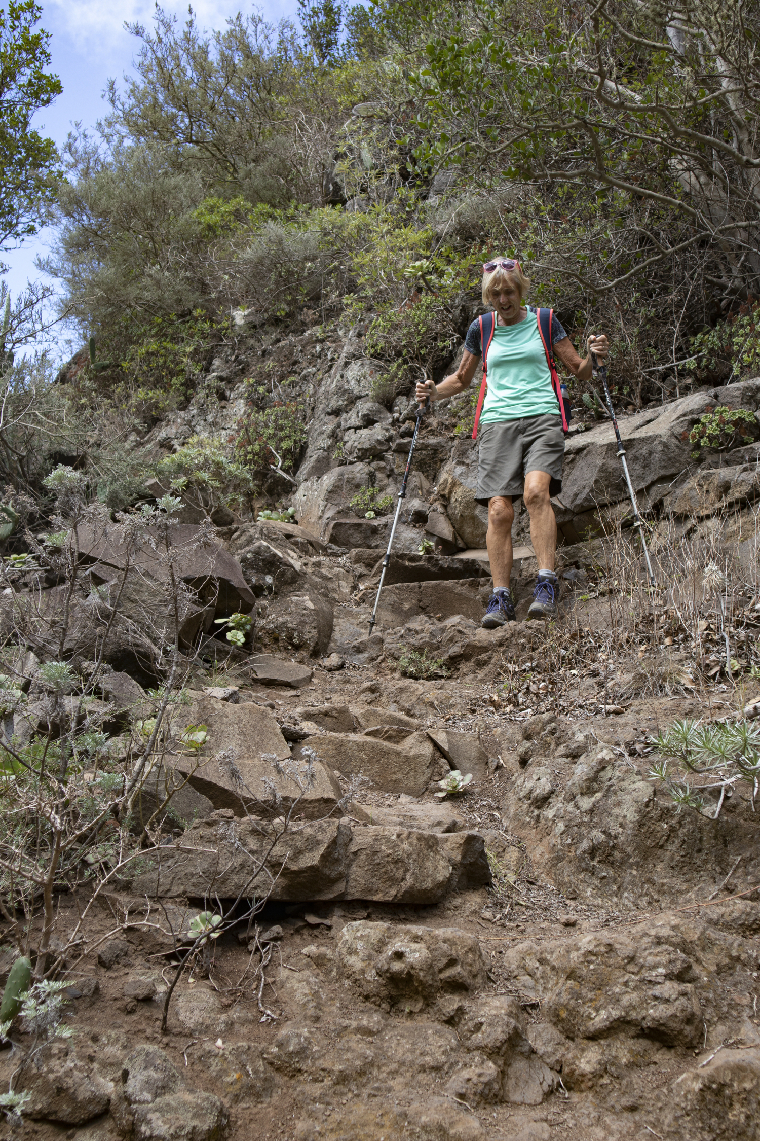 Abstieg in den Barranco de la Goleta