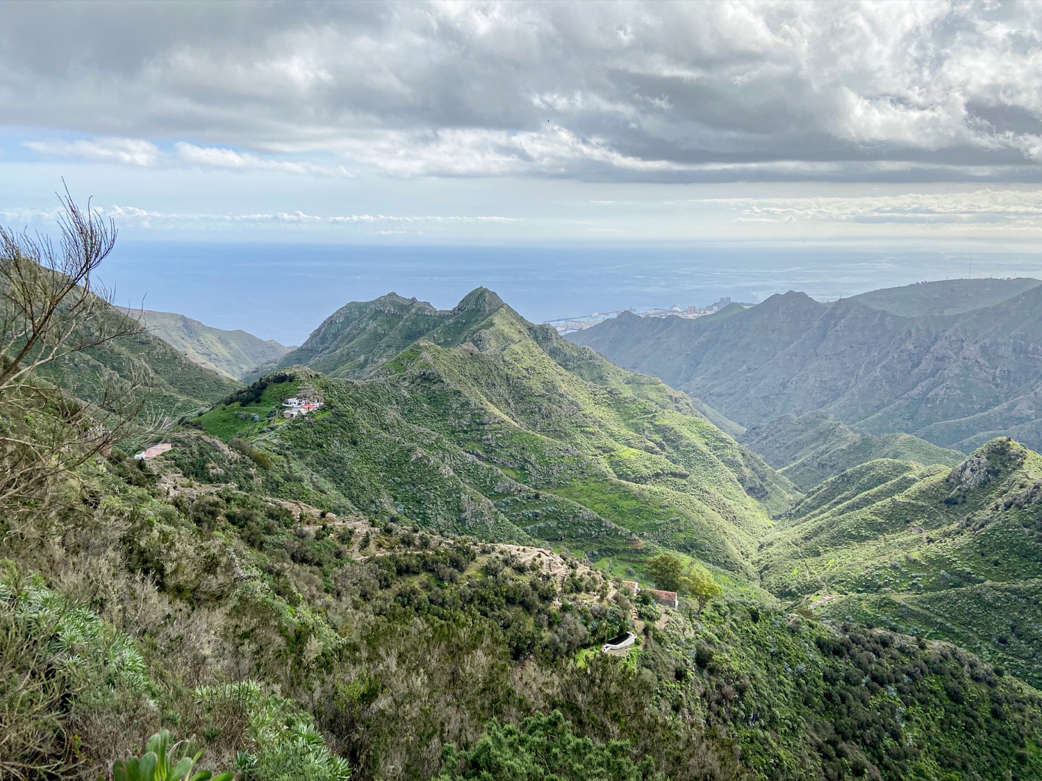 View from Los Berros to the Fortaleza and the Barranco de Valle Luis
