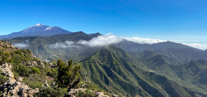 Blick auf der Höhe unterhalb des Baracán