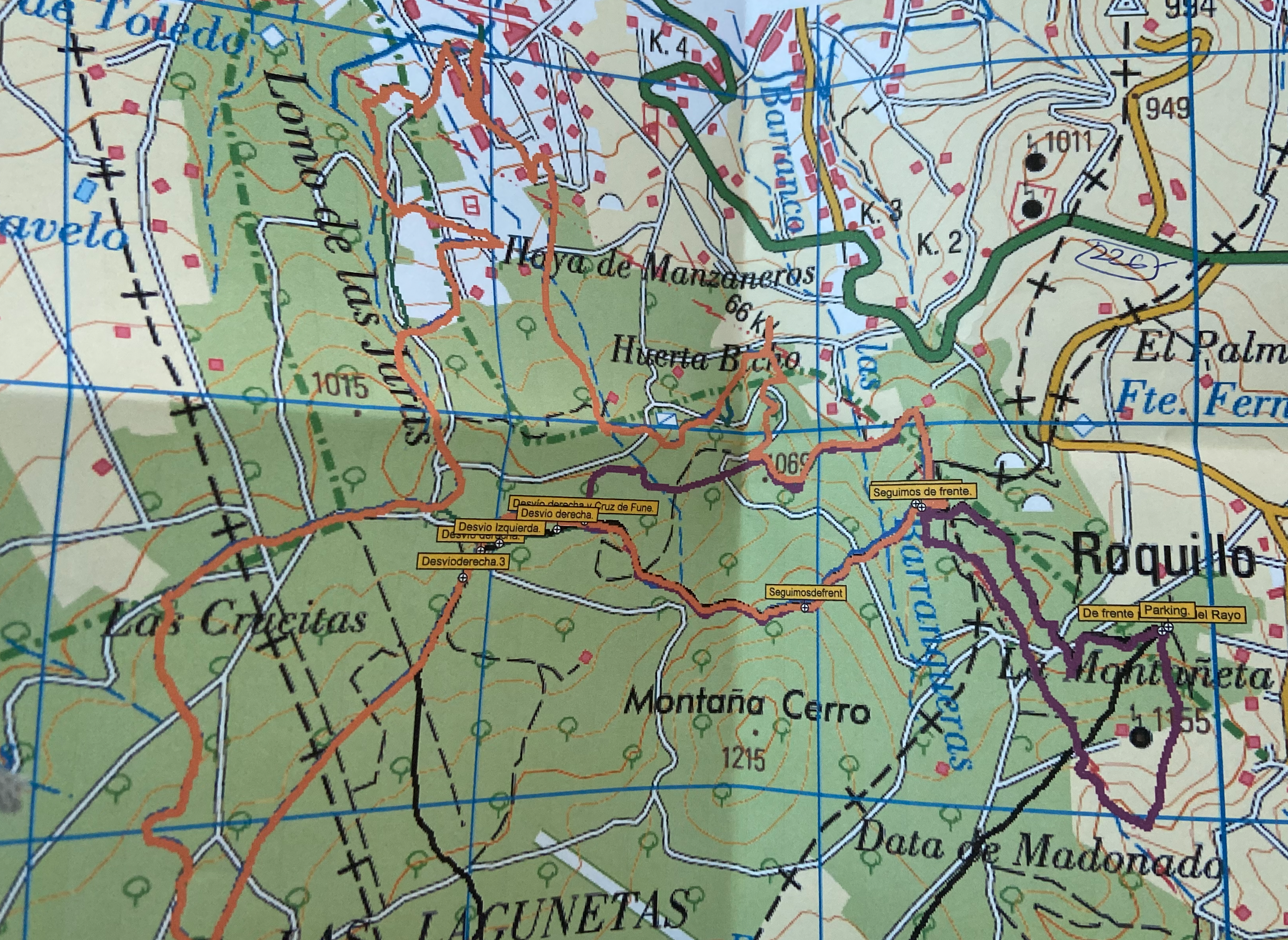 Rundwanderung unterhalb Montaña Cerro