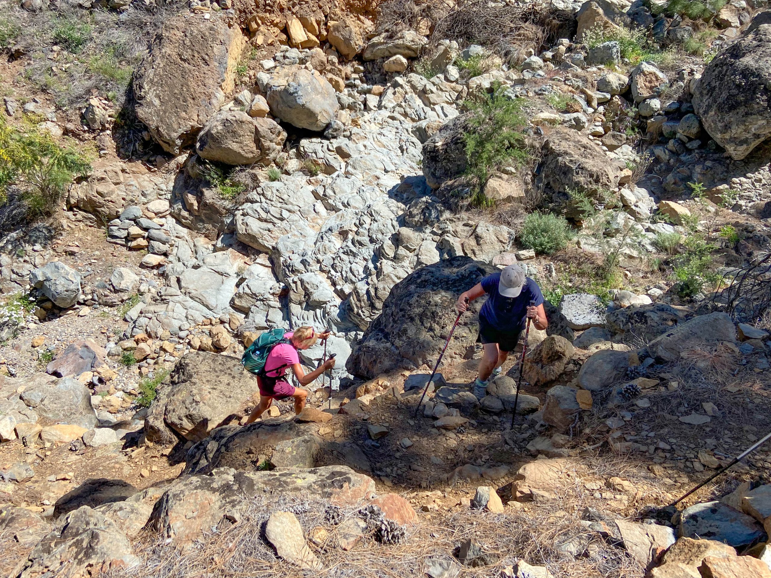Überquerung Barranco Grund Tagara