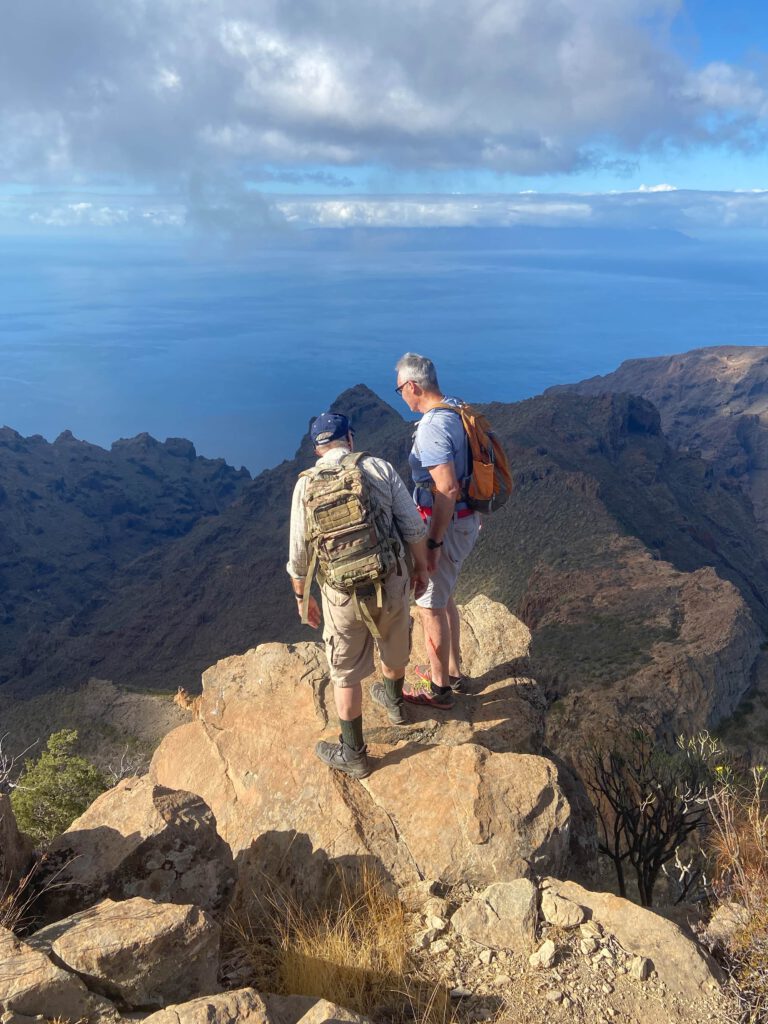 Impressive views from the summit of Risco Blanco 