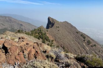 Pico Marcial und der Grat aus der Höhe