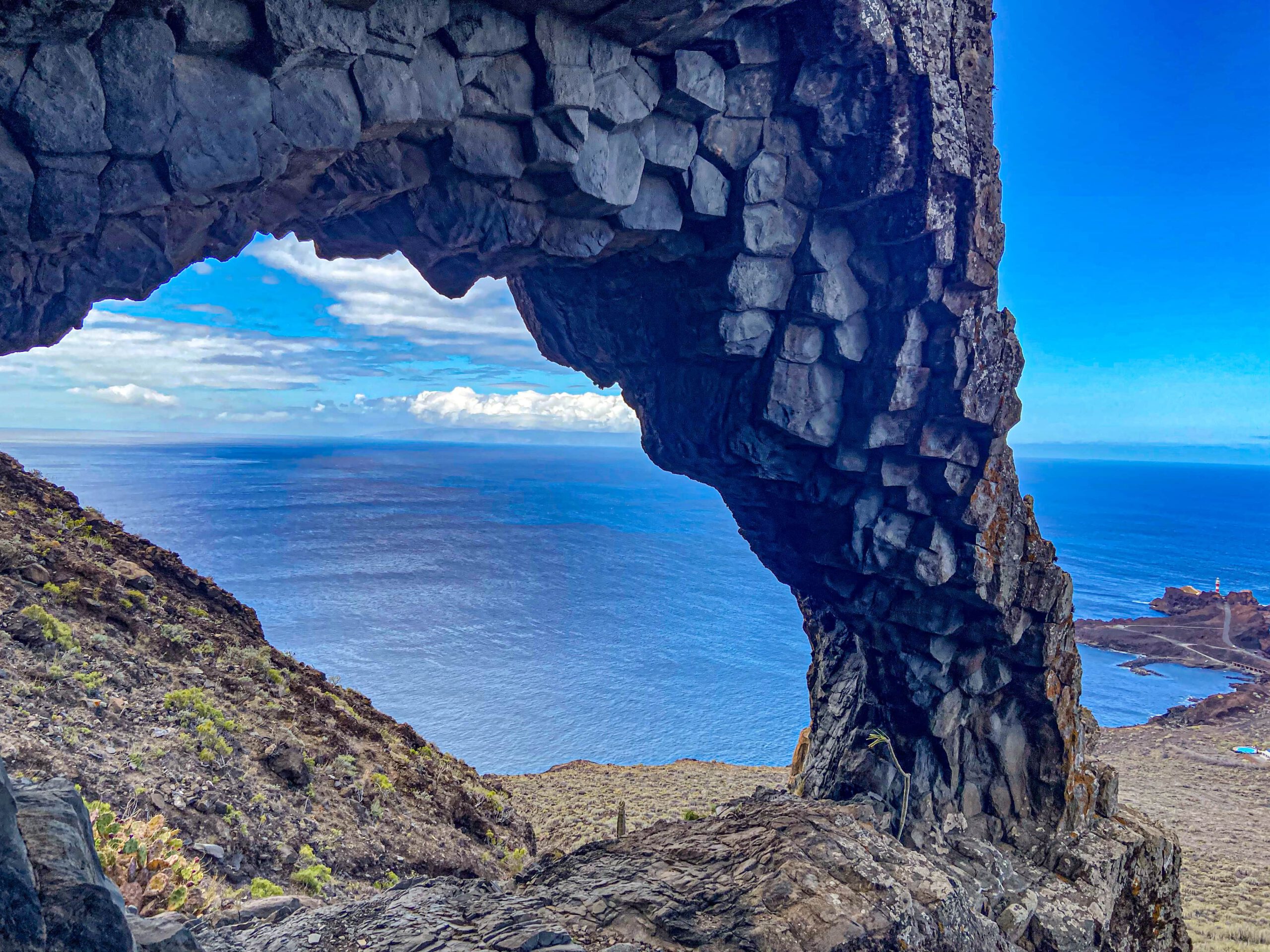 Blick vom Felsentor auf Punta Teno