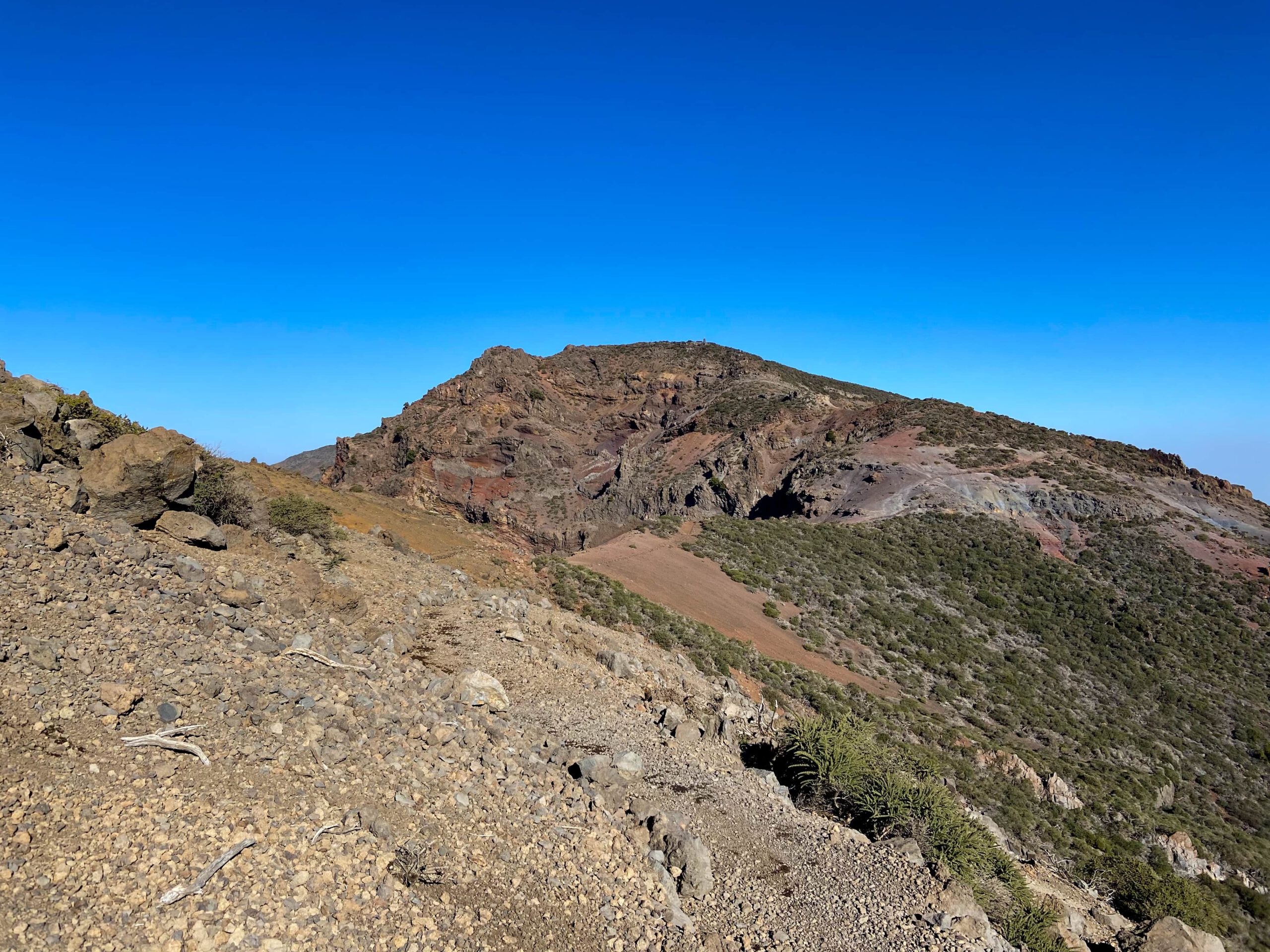 Blick zum Pico de la Cruz
