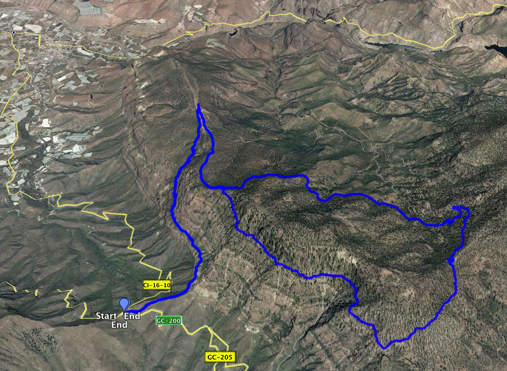 Pista - Senderismo Inagua en Gran Canaria