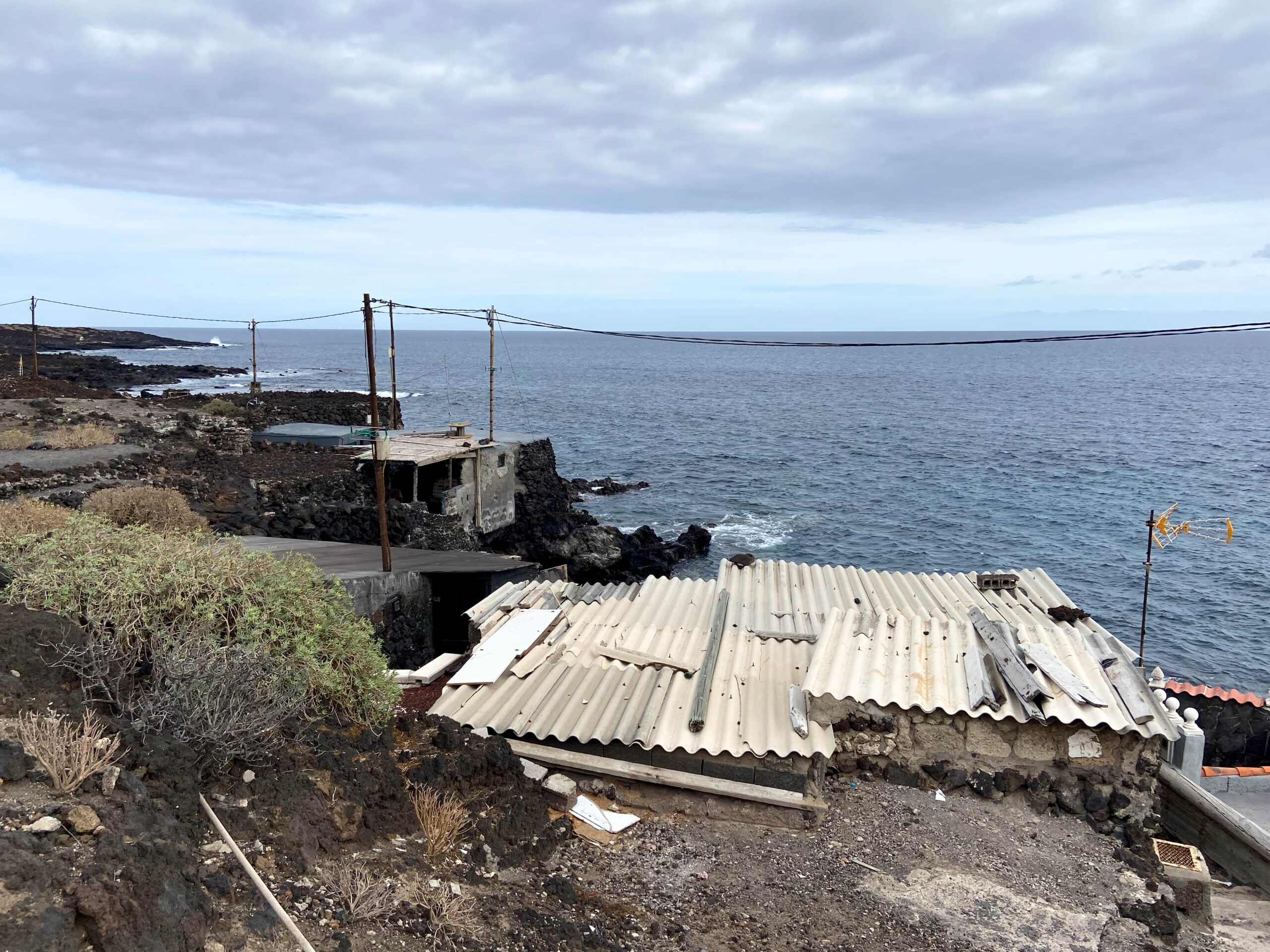Hütten am Meer bei Punta de los Canarios
