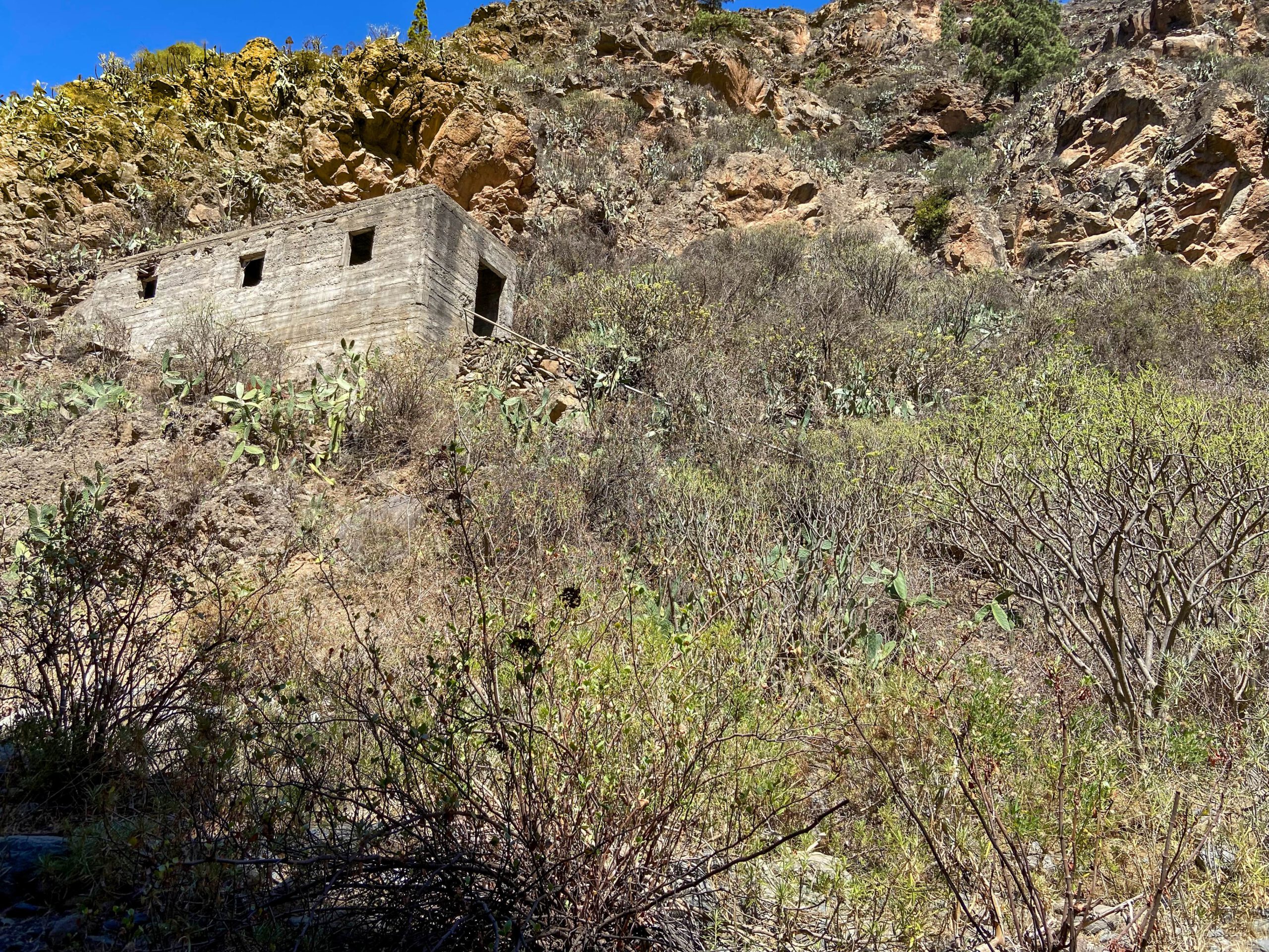 Überreste der Galería Barranco El Río